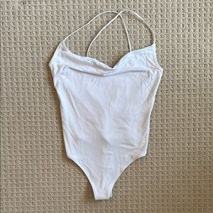 New with tags Abercrombie & Fitch Soft A&F Draper Body Suit White Small